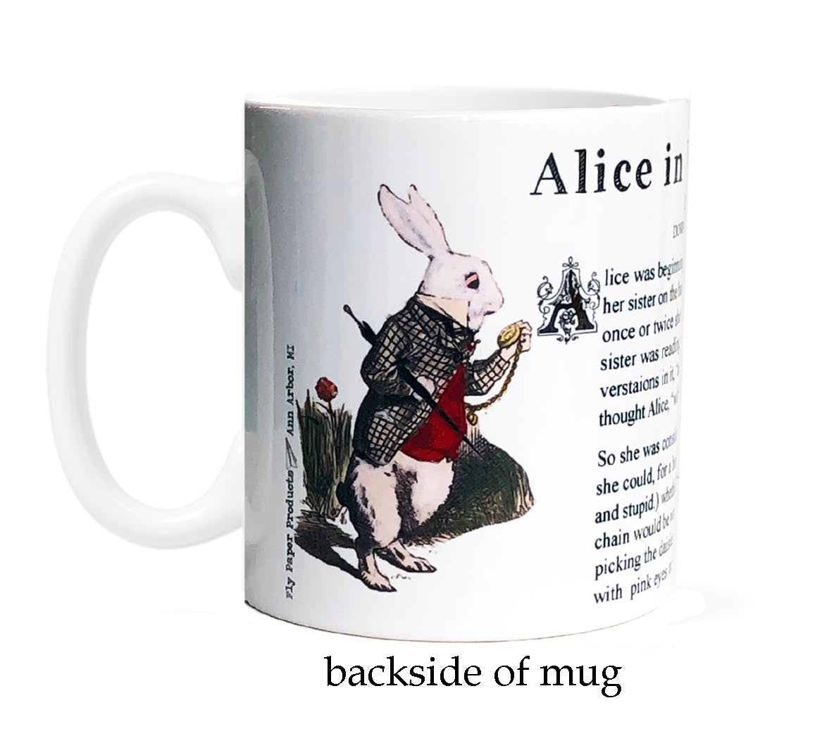 Alice in Wonderland Triple Stack Quotes Ceramic Cup